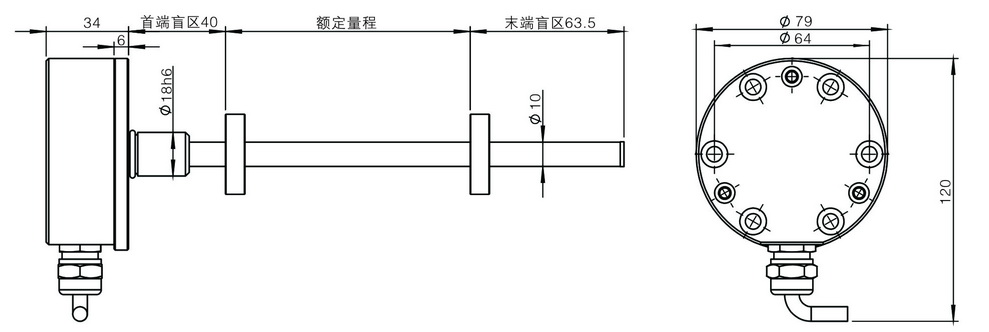 防水接头输出 